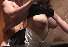 My boss friend interacts with me in the bathroom