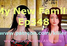 New family creampie and assfucking action