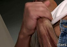 Gay Gloryhole Action Turns Into Raw Toilet Pounding Fun