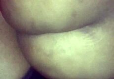 Watch this BBW milf ride cowgirl style with big tits bouncing until she squirts