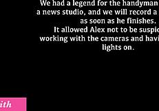 I invited the handyman to watch how im masturbating