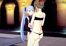 Sagiri Sakurai Chitose Kisaragi Ruri Hoshino Lesbian Play