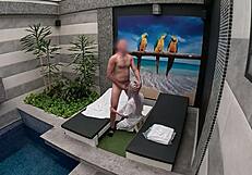 Blonde Teen 18+ Gives Intense Blowjob In Private Suite.