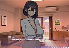 Summer Clover in uncensored hentai with boss Shizuko