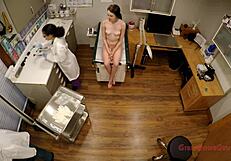 Gyno exam in stirrups for shy teen Lainey in Florida
