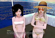 in harem hotel 155, players explore the game world and interact with characters