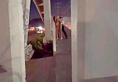 Damn, this couple’s banging hard on the bridge right now!