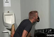 Gay Gloryhole Action Turns Into Raw Toilet Pounding Fun