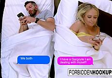 Sexy Blonde Bangs Her Horny Step-Brother Hard