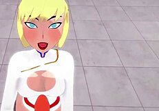 Power Girl Free POV With Superman In Full Fantasy