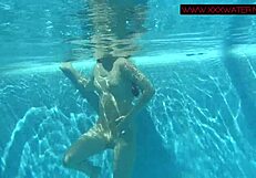 Lina Mercury and Mia Ferrari Swim Naked in Public Waters