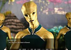 Tales from the unending void 11- female alien fingers herself ready for my cock