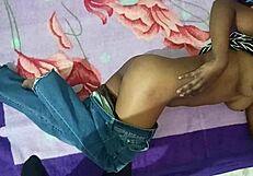 Indian Wife Fucks Husband's Friend in Bedroom