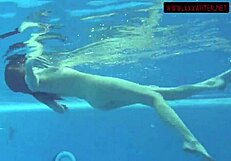Lina Mercury and Mia Ferrari Swim Naked in Public Waters