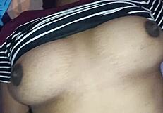 Indian Wife Fucks Husband's Friend in Bedroom