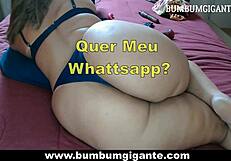 i'm a brazilian slut with big ass getting cum on my pussy in cuckold fun