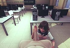 Hentai Uncensored - Sara Uses Hand And Pussy For Pleasure In Japanese Anime