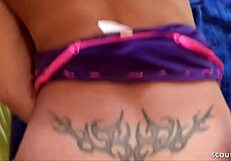 Watch this German teen couple film their private facial fun?