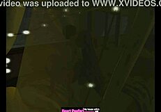 lazy girl gets bent over for creamy doggystyle