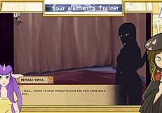 Small-boobed and big-boobed babes get trained in Avatar