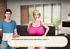 Busty neighbor surprises with a steamy handjob you can't resist.