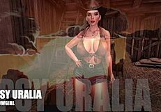 Wild Wild West adventure in cartoon style