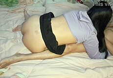 I creampied my Thai girlfriend in our homemade video.