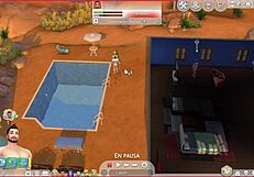 Straight sim succumbs to gay temptation in cartoon