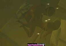 lazy girl gets bent over for creamy doggystyle