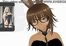 Missie reacts to AI-generated blonde girl in anime-style video