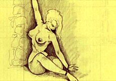 Vintage erotic illustration from antique comic
