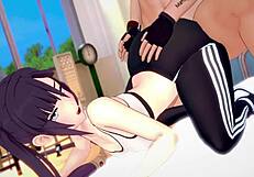 Mona in Sport Outfit Plays with Big Cock in Uncensored Hentai