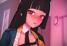 Hoshimi Miyabi's Sugardust Service With Monster Cock In Anime