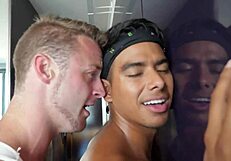 Gay workout buddies enjoy some anal sex and ass licking