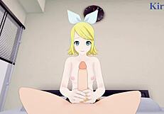 hatsune miku and kagamine rin having intense sex in project sekai pov hentai