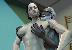 Old Meat Muscle Girl Dominates Gym Fucking Session