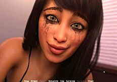Beautiful woman with blue eyes gets fucked in this cartoon porn video