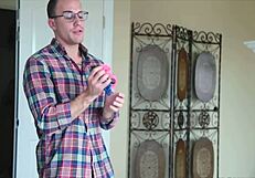 Stepmom Emma Hix guides stepson through intense blowjob and licking session. It's pure heat!