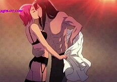Anime sex adventure with a perv teen who seduces three virgins in one night
