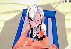 Arlecchino Fucks In Bikini On Beach In Genshin Impact Fantasy