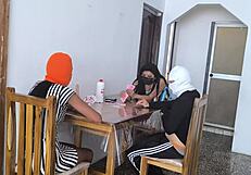 my best friend bet on a game of 31 and ended up losing her dignity poor whore now she has to fuck the winner