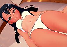 Hayase Nagatoro in Bikini Rides Hard in Uncensored Hentai