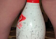 Extreme German Milf Squirts Hard With Bowling Pin Insertion Toy!