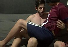 young gay tourist gets rough interracial facial in sao paulo