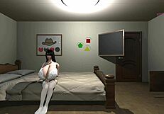 Trapped in a room with a lustful 3D cartoon doll, riding and sucking feels unreal