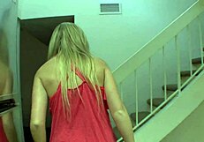 Step-sister Lilly Banks meets step-brother for the first time and gets fucked hard