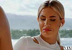 Vixen hard-bodied ema gives gym buddy a real work-out?