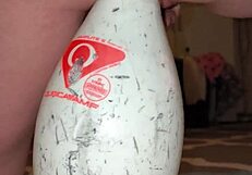 Extreme German Milf Squirts Hard With Bowling Pin Insertion Toy!