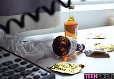 teenfidelity bbc breeds tiny 18+ chloe cherry in hardcore interracial creampie action