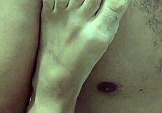 Cum-covered asshole dripping after bareback group with big black cocks.